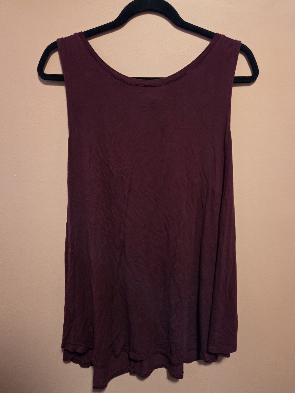 Sleeveless Tank Top - Maroon